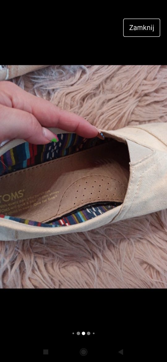 Toms EUR 41 espadryle męskie 26,5 cm