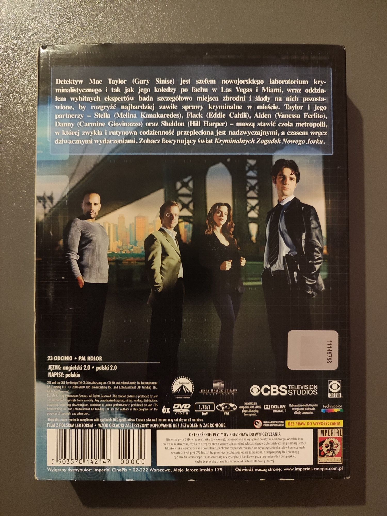 CSI: NY Kryminalne zagadki Nowego Jorku sezon 1