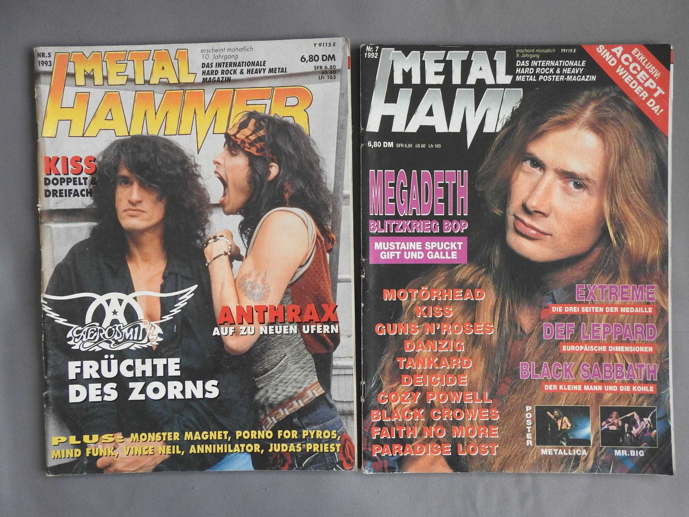 METAL HAMMER Германия 9 журналов супер состояние без плакатов 1985-93г