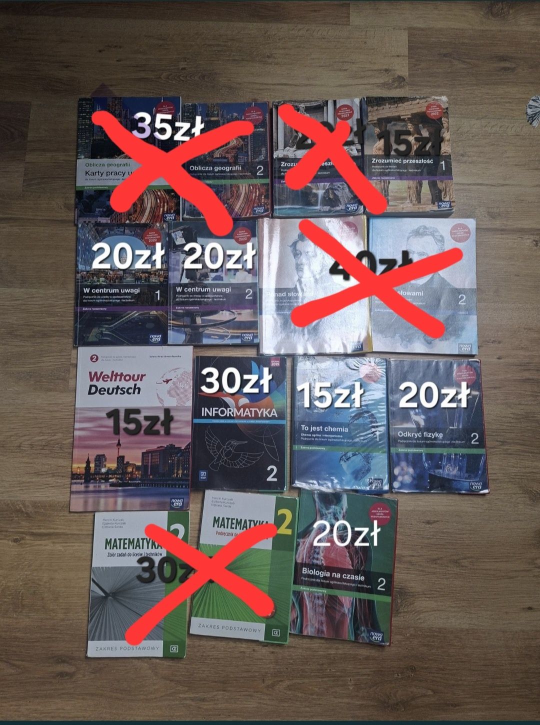 Podreczniki do 1 i 2 klasy liceum/technikum