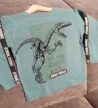 Zielona bluzka z długim rękawem Jurassic World CoolClub, dinozaur, 110
