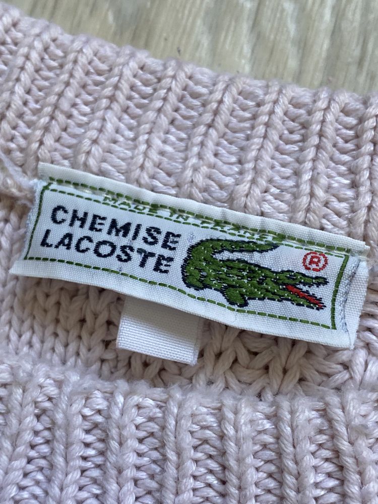 Lacoste knitt sweater pink