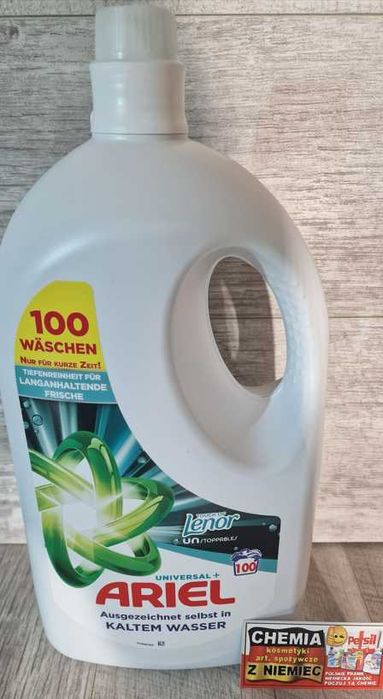 Niemiecki Żel do Prania Ariel-Lenor NOWOŚĆ 100 prań
