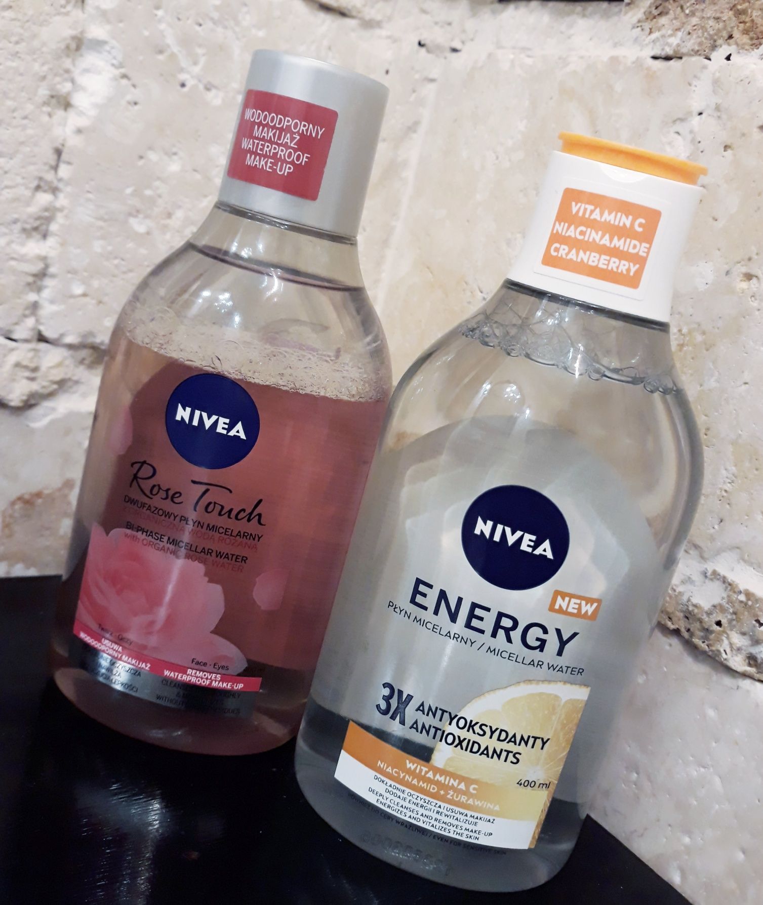 NIVEA Energy+Rose Touch płyn micelarny NOWE