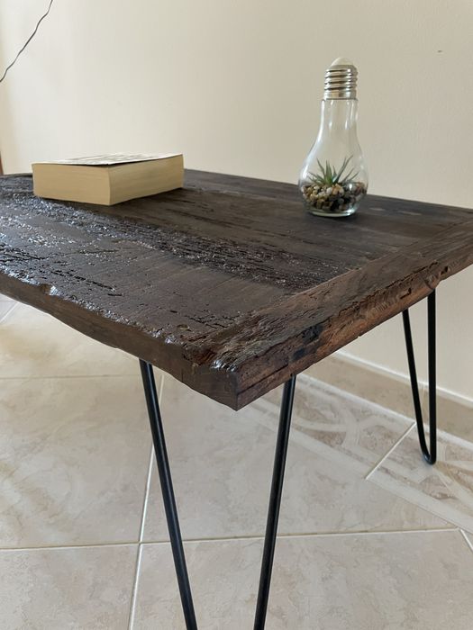 Mesa de centro rústica