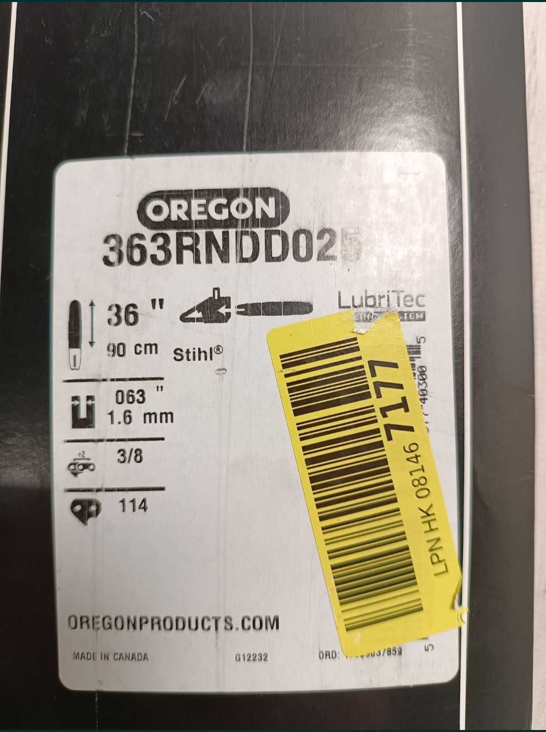 Oregon 363RNDD025 90 см 3/8", 1.6 мм шина