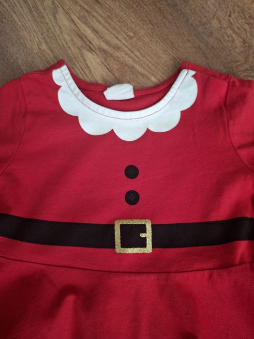 Sukienka Mikołajki H&M 74 dla dziewczynek