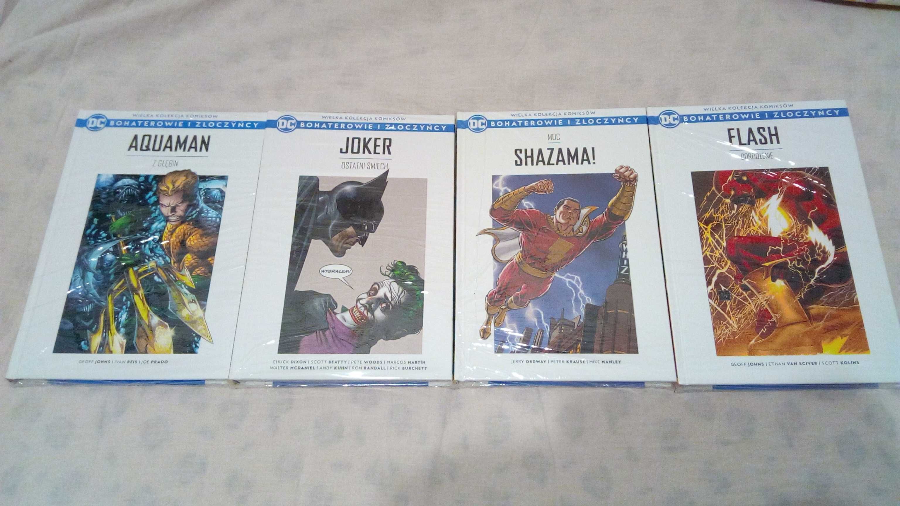 Zestaw 4 komiksów - Bohaterowie i Złoczyńcy - outlet (Joker, Flash)