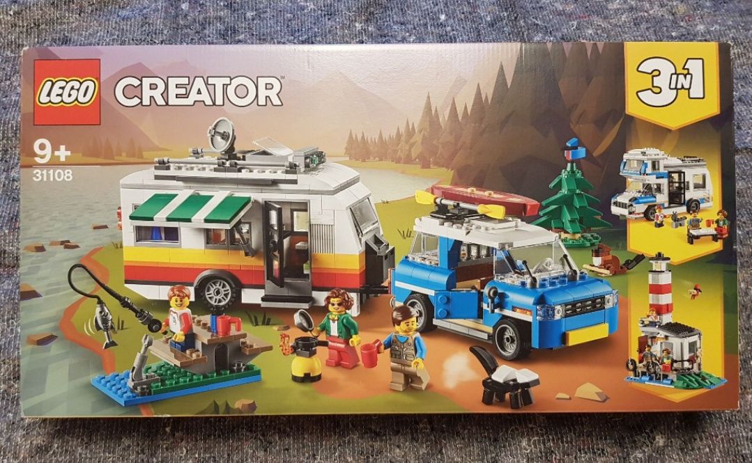 LEGO® 31108 Creator 3w1 - Wakacyjny kemping z rodziną Nowy