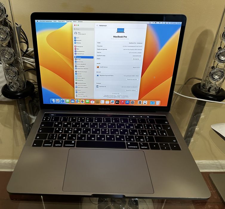 Macbook pro A1989 core i5 1536-vram 8ram 256ssd акуму 6ть год