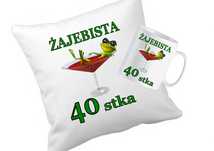 Zestaw Kubek Poduszka Na 40Stkę Prezent