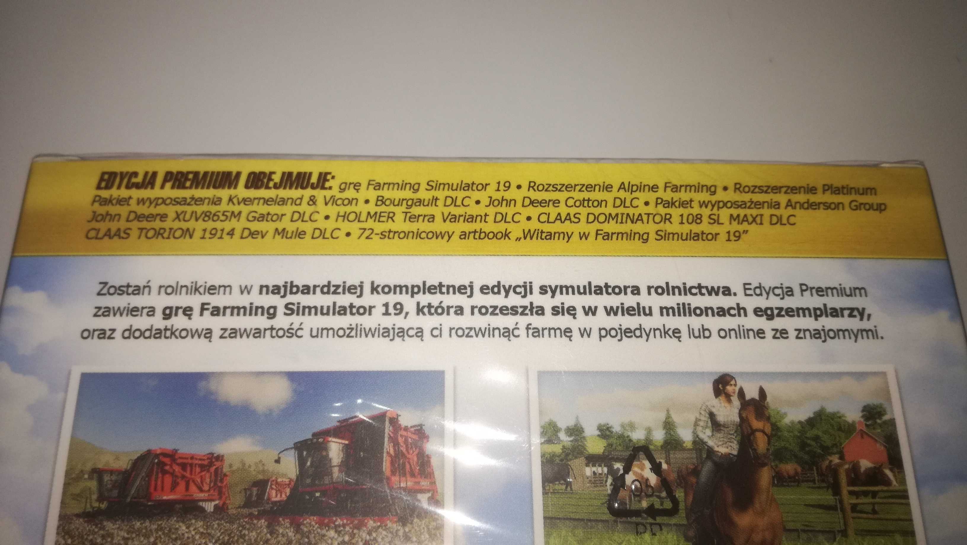 ps4 FARMING SIMULATOR 19 PL +2 rozszerzenia+8 DLC+ BOX+artbook nowa v2