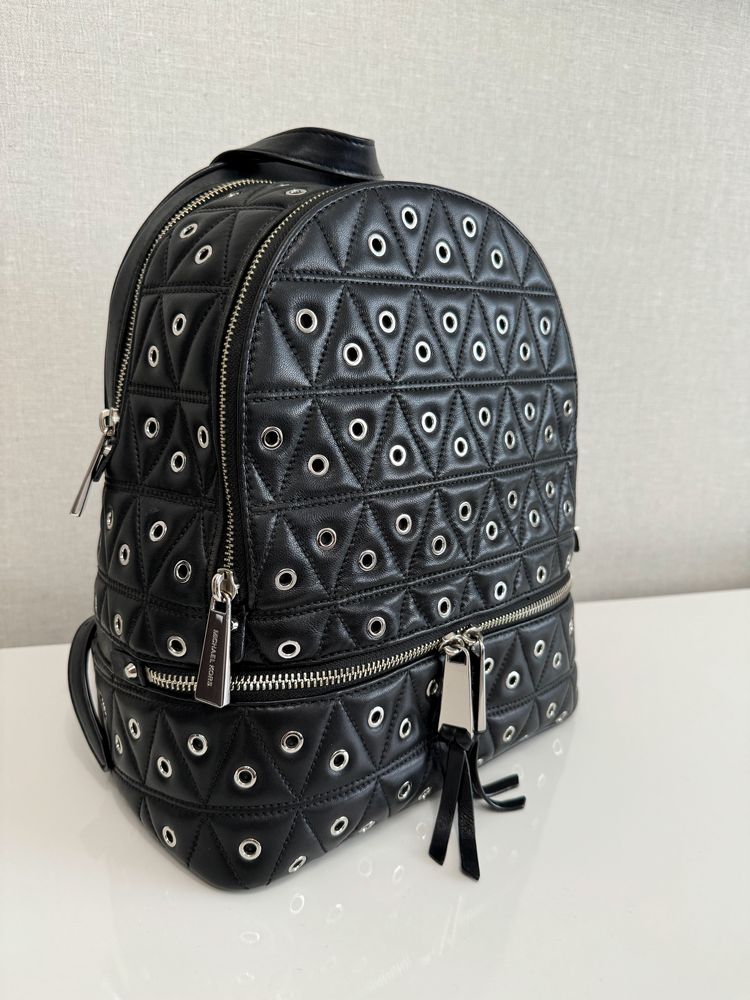 Рюкзак Michael Kors оригінал, чорний шкіряний рюкзак,сумка,Marc Jacobs