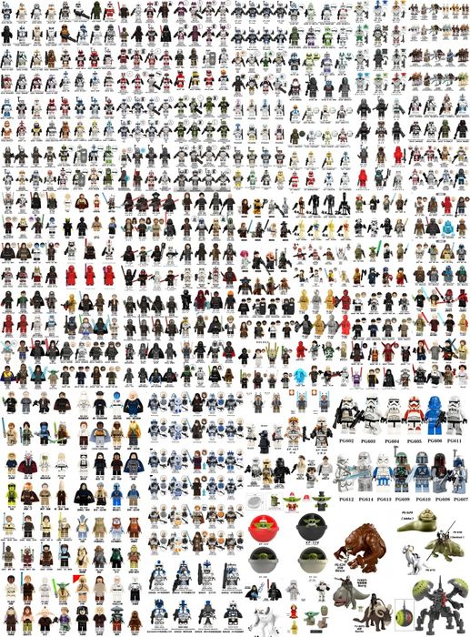 Передзамовлення будь яких мініфігурок Лего (Китай)