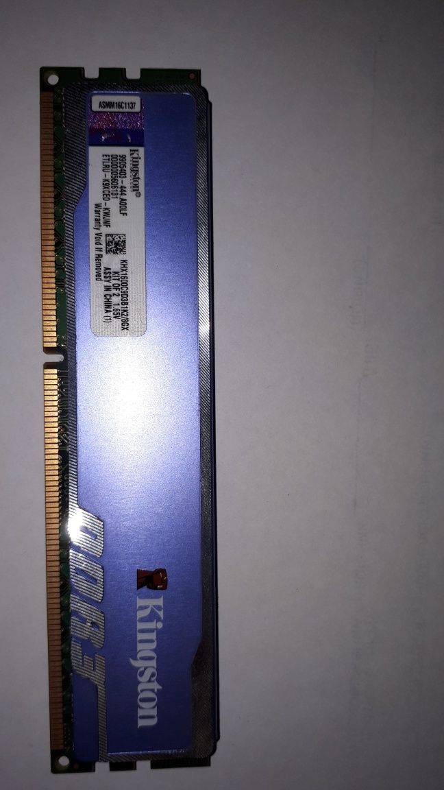 Оперативная память Kingston,  1600, ddr3, 4gb.