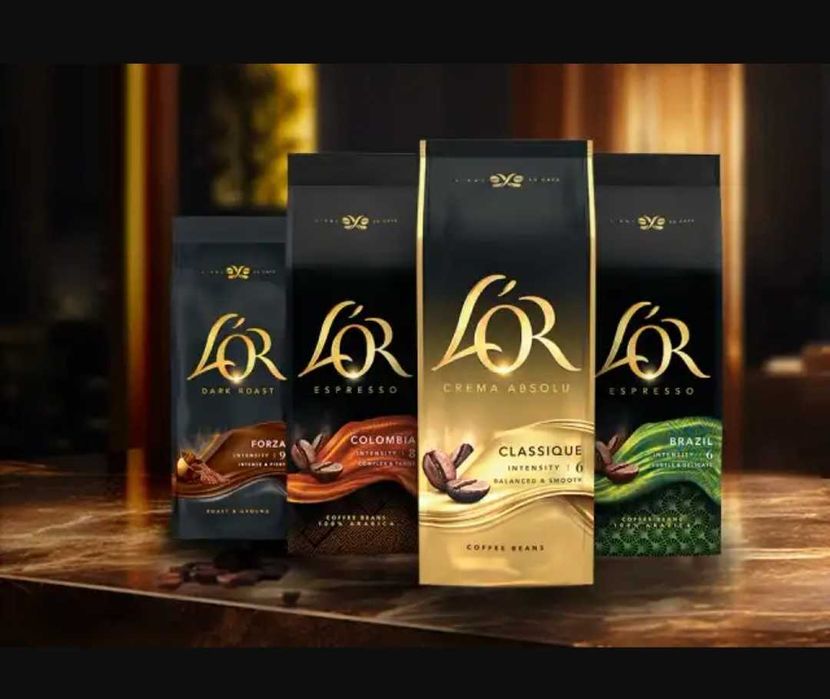 Ich empfehle es, sehr leckerer Kaffee L'or / Кава зернова Льор