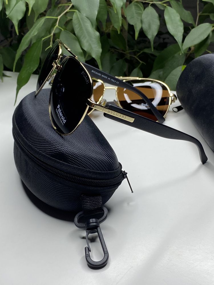 Мужские солнцезащитные очки BVLGARI AVIATOR Bulgari с поляризацией ХИТ