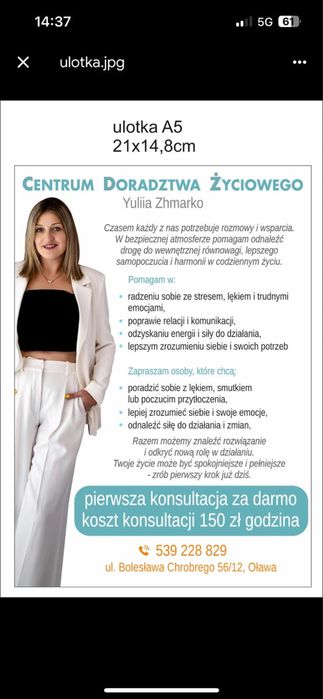 Psycholog doradca życiowy