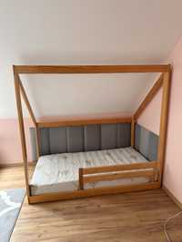 Łóżko dziecięce domek 90x160 z materacem kieszeniowym