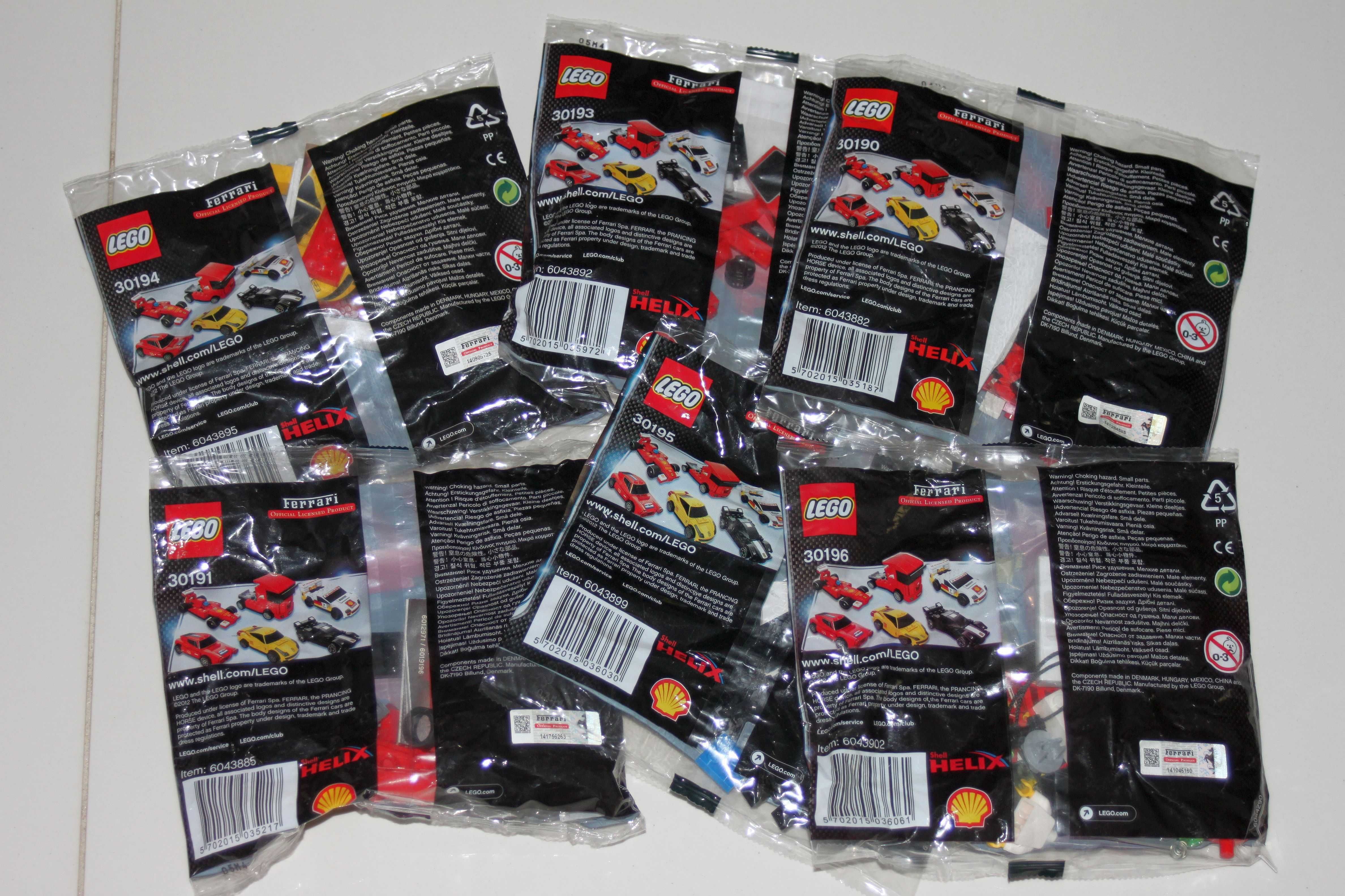 LEGO SHELL V-POWER 6 polibag/ferrari/oryginał/2012r