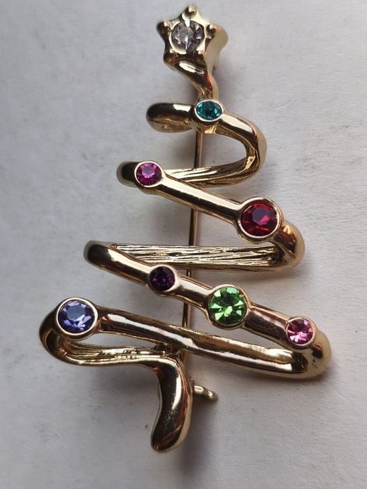 Брошь Новогодняя ёлка. Франция