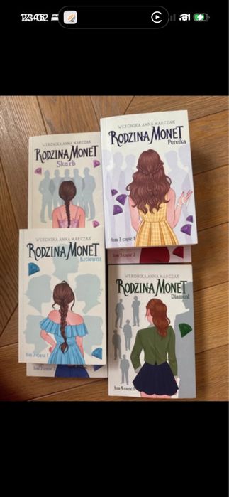 Rodzina Monet cala seria 6 ksiazek. Weronikaarczak