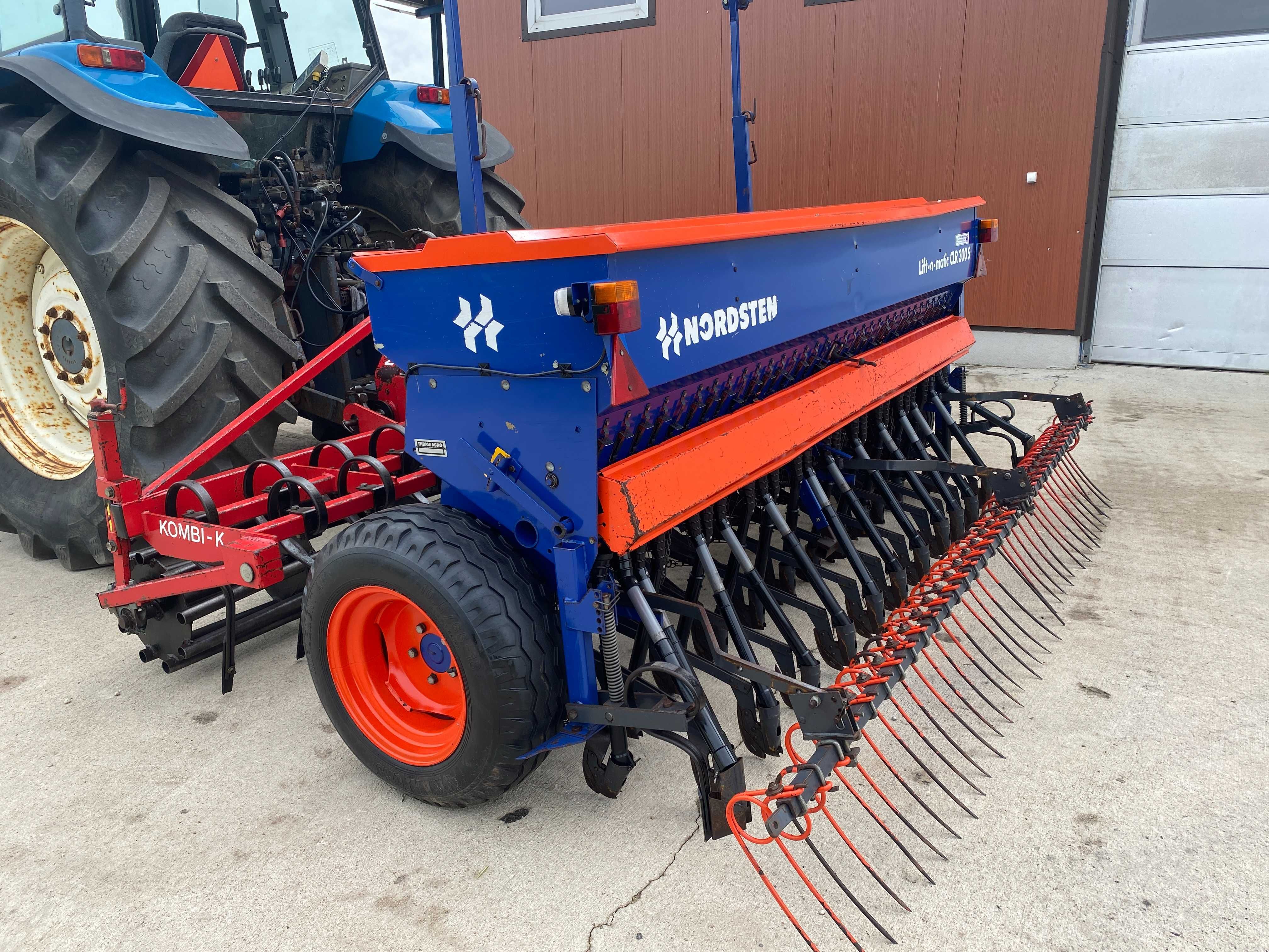 SIEWNIK NORDSTEN LIFT-O-MATIC CLR 300S +Agrodan Kombi agregat amazone
