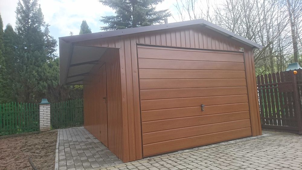 SOLIDNY GARAŻ BLASZANY 6x5 | Dwuspadowy | Blaszak Ogrodowy -  ROMSTAL*