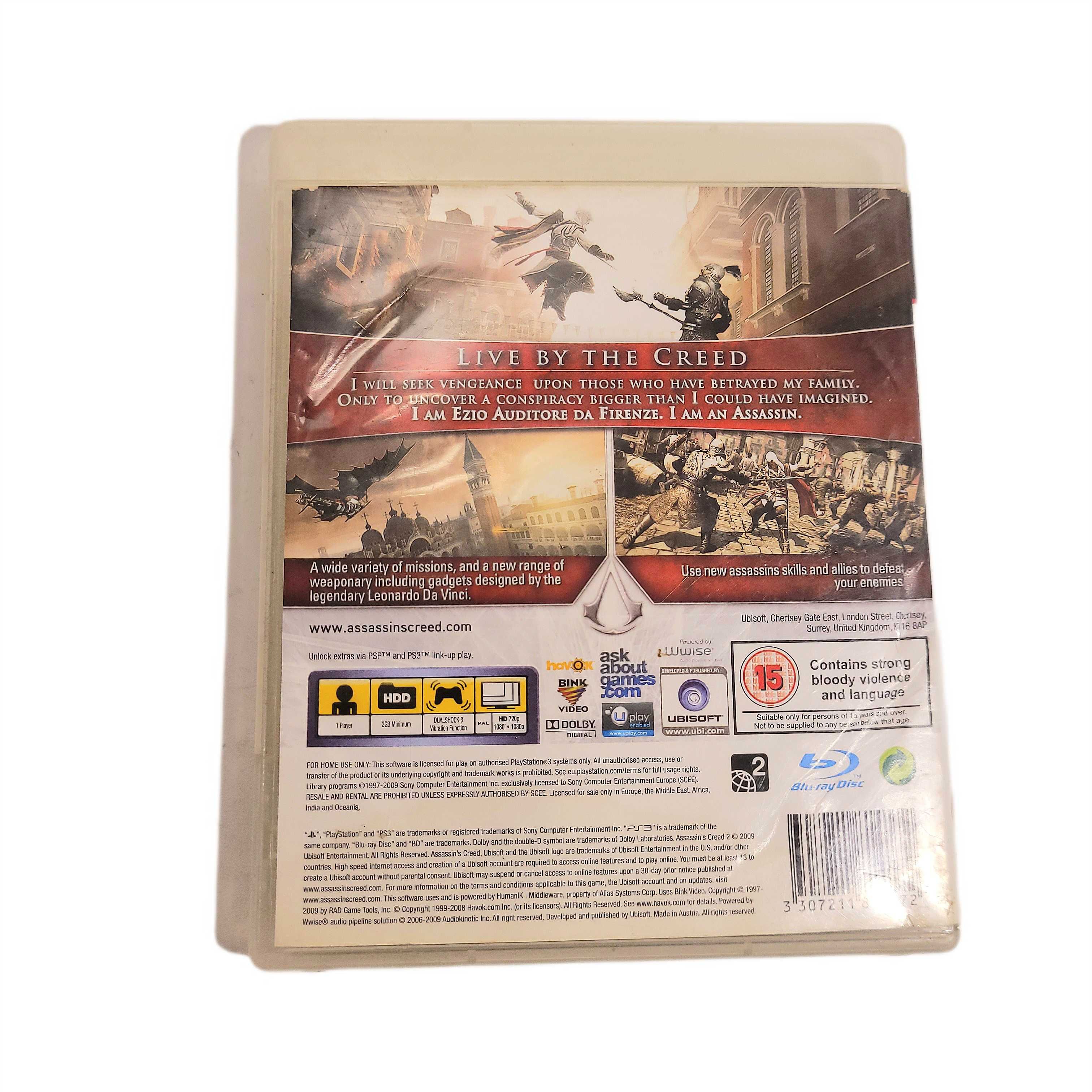 Na sprzedaż używana gra PS3 Assassin's Creed 2