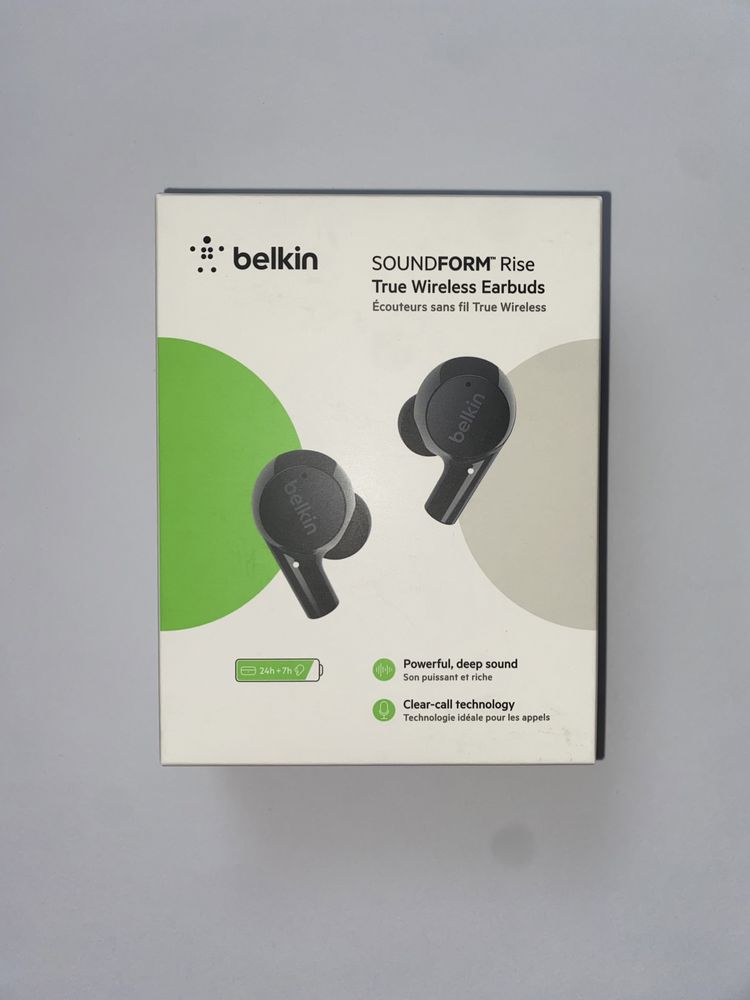 Słuchawki bezprzewodowe Belkin SoundForm Rise Czarne