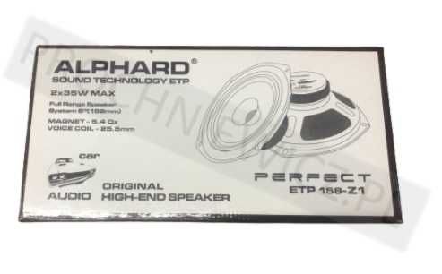 Głośniki Alphard ETP 158-Z1 2x35W 2szt.