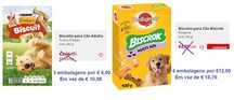 Alimento para cão a metade do preço