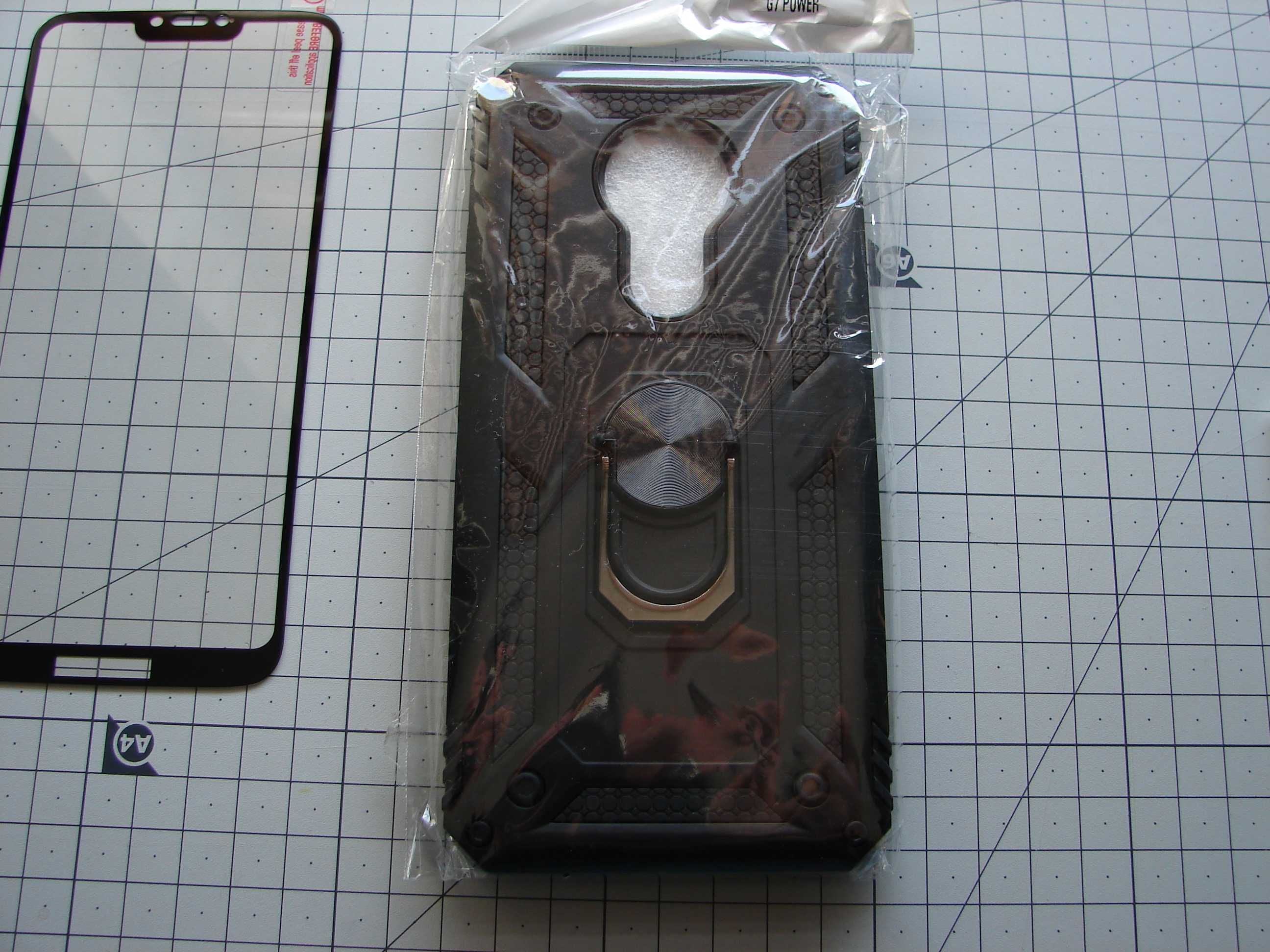 Motorola G7 Power - Pancerne Etui + szkło 9D - Nowe