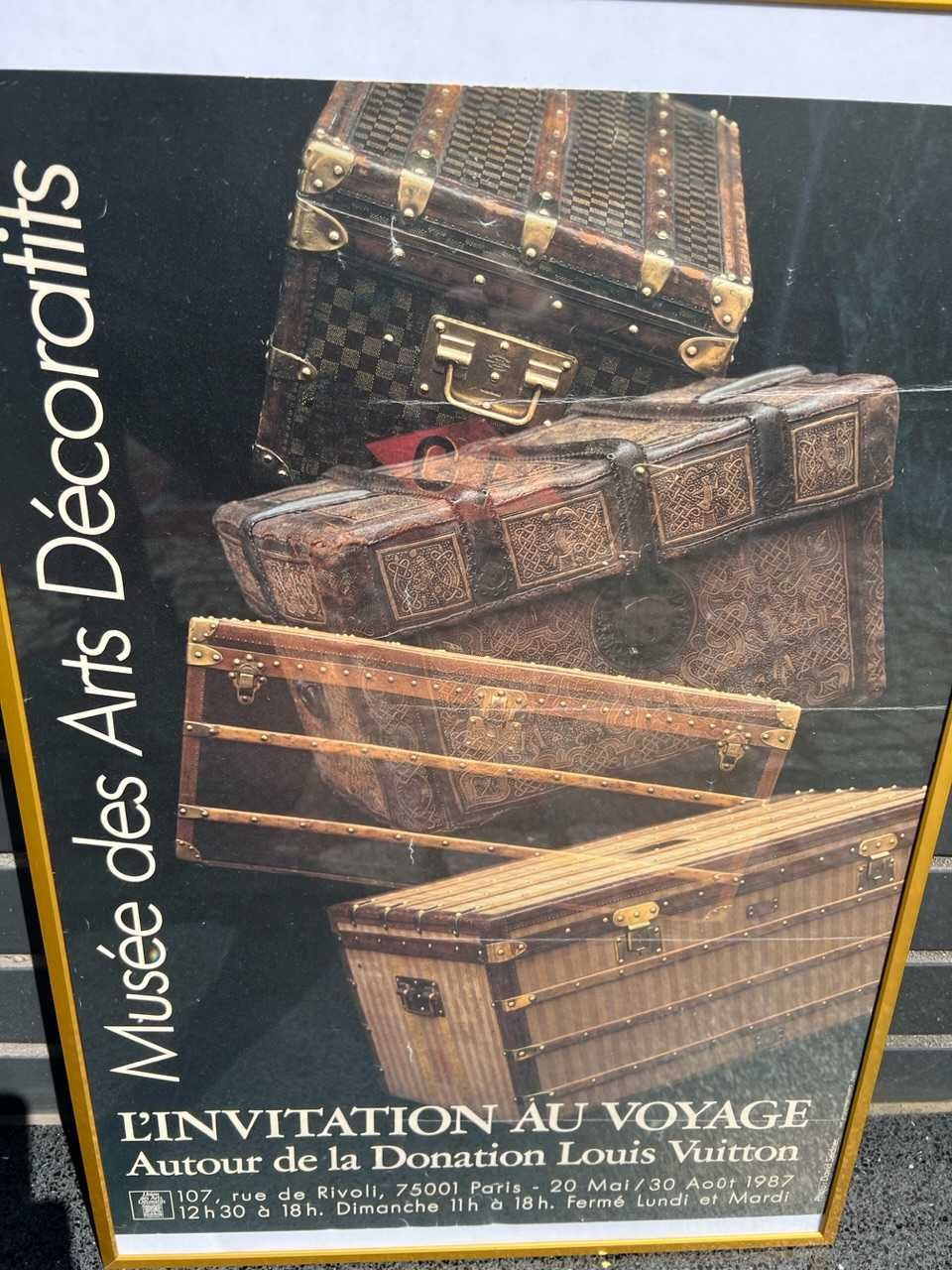 Plakat Louis Vuitton z 1987 Musee des Decoratifs