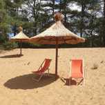 Parasol plażowy kryty trzciną (1380 netto)