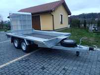 Przyczepa do transportu minikoparki laweta 2700 kg 3,5 2-osiowa FRACHT