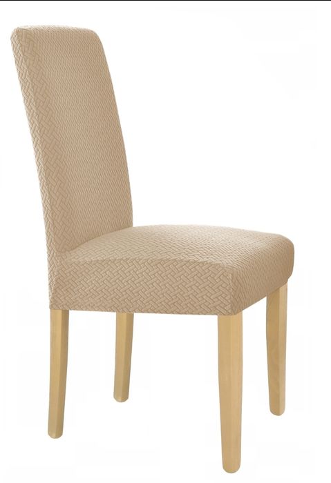 !! 4nowe pokrowce !! Beżowa Ochrona na krzesła przed kotem dziećmi beż