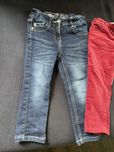 3 pary spodni jeans i sztruksowe 92 cm - Zara