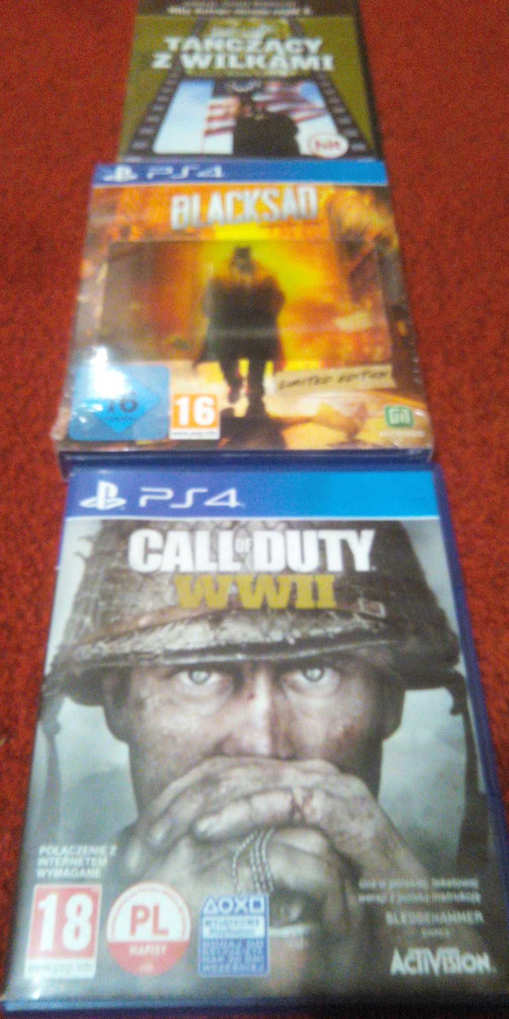 Konsola PS4 1TB edycja limitowana Moro Call of Duty WW2 Pady Gry Kable
