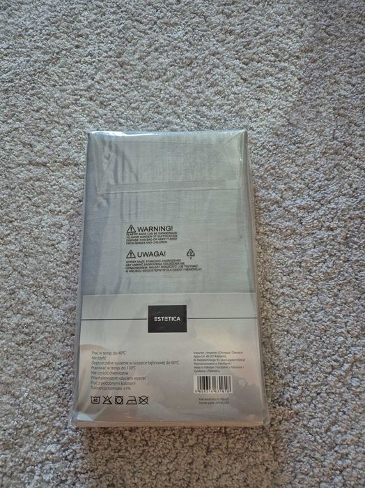 Prześcieradło 160x220cm, szare, Nowe