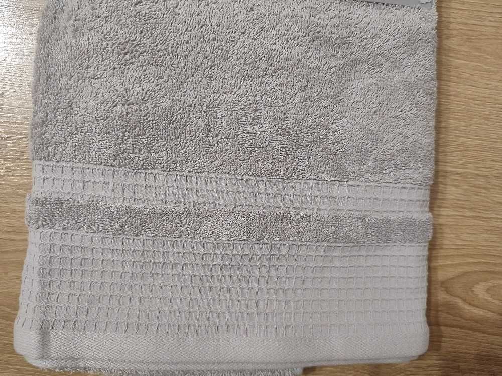 Ręczniki łazienkowe frotte szare 2 szt. nowe