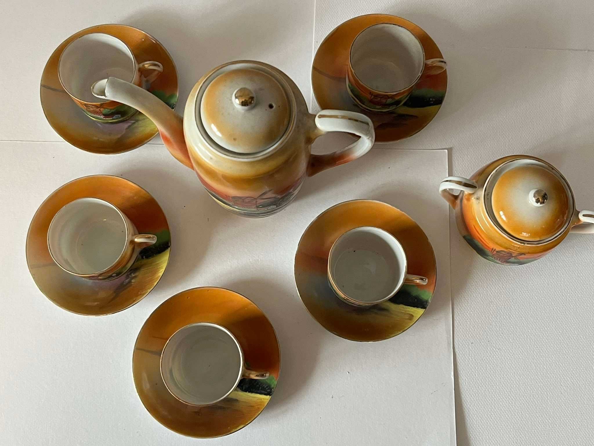 Serwis do herbaty Japońska delikatna porcelana