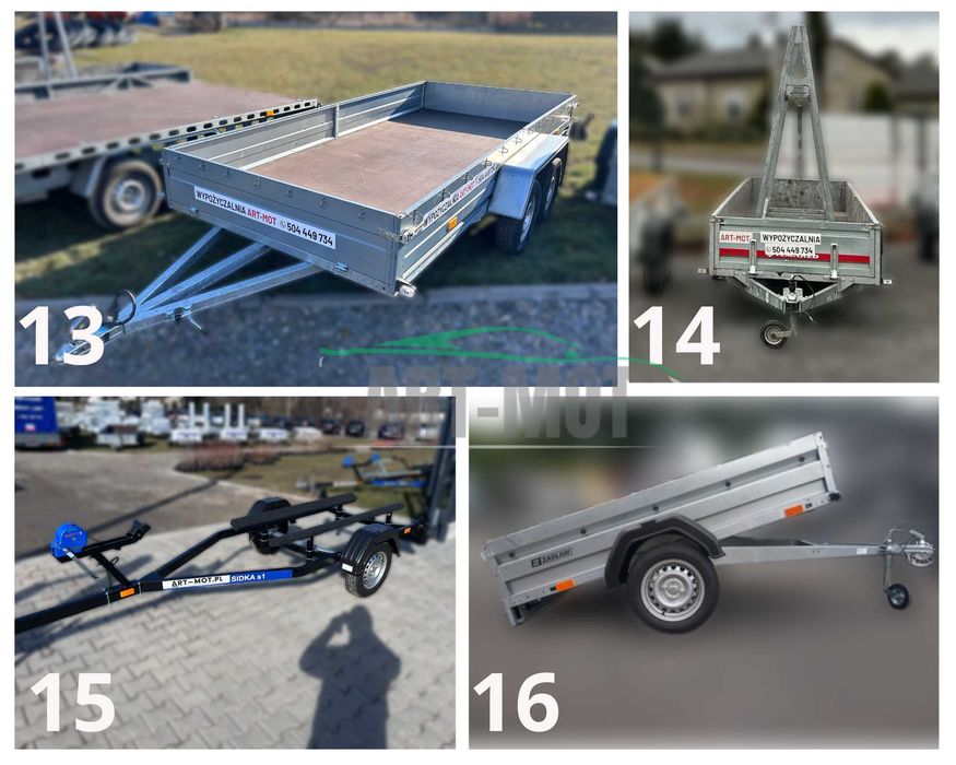 7 DNI W TYGODNIU !! Wypożyczalnia przyczep i lawet LAWETA 8.5 m !!