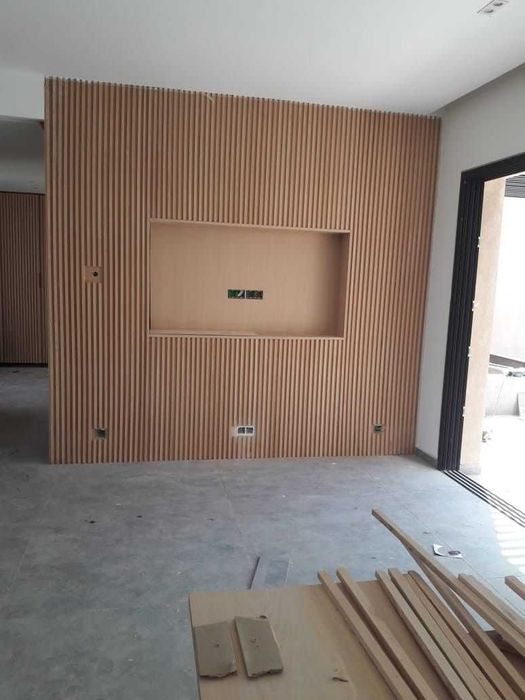 Декоративна рейка, стінові панелі. Перегородка в квартиру, декор 3д