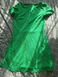 Zielona groszkowa sukienka Sinsay L