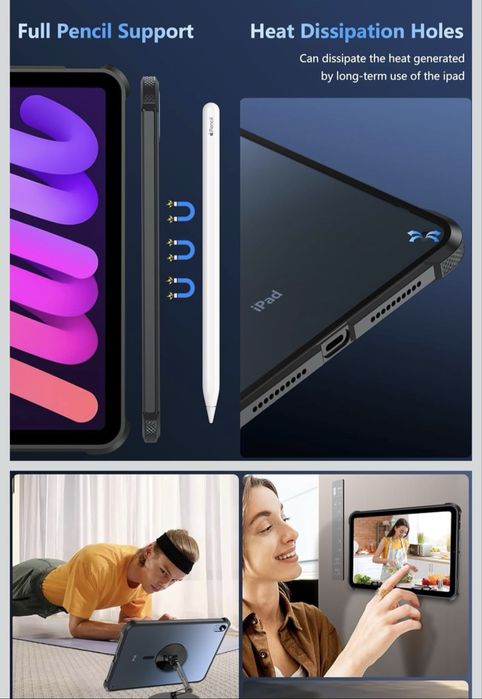 Суперовий чохол OWKEY для iPad Mini 6/7 з Magsafe