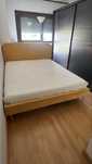 Cama de casal de veludo