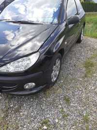 peugeot 206 silnik 1.6 hdi zderzak  lampa  klapa turbina wtryski