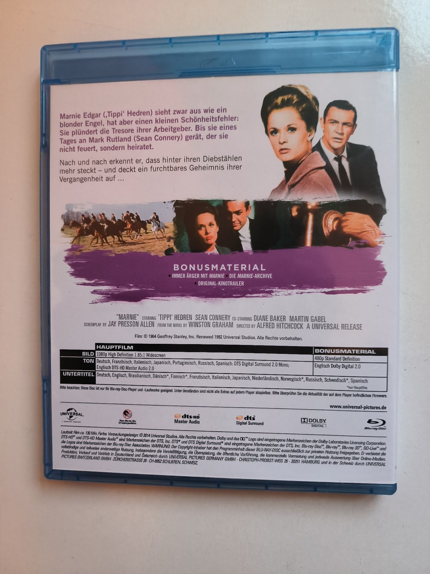 Marnie -bluray- Alfred Hitchcock