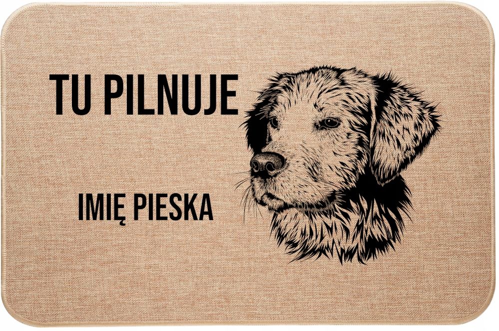 WYCIERACZKA pod Drzwi  Golden Retriever Tu pilnuje + Imię